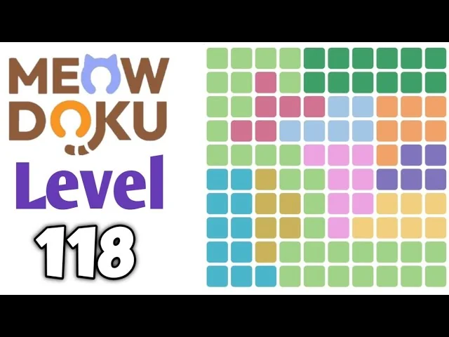 Meowdoku Level 118 board layout
