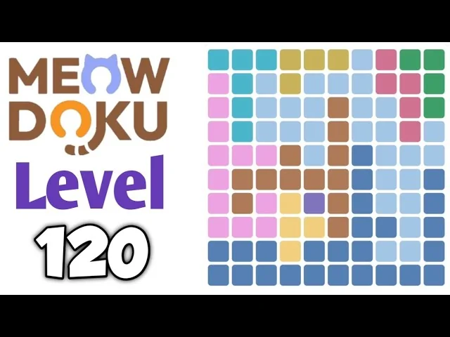 Meowdoku Level 120 board layout