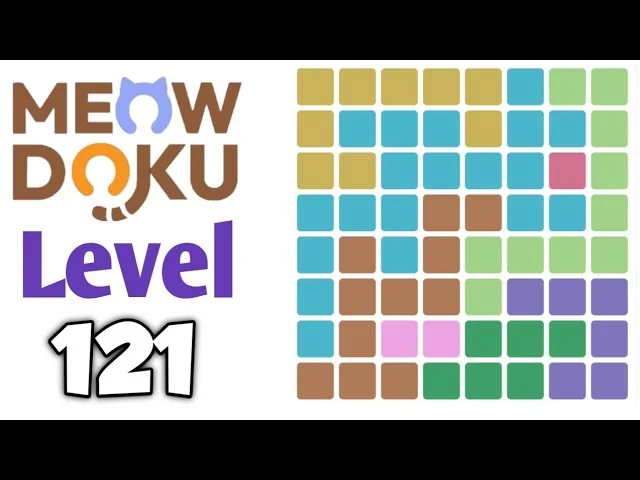 Meowdoku Level 121 board layout