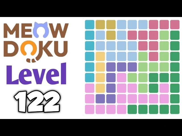 Meowdoku Level 122 board layout