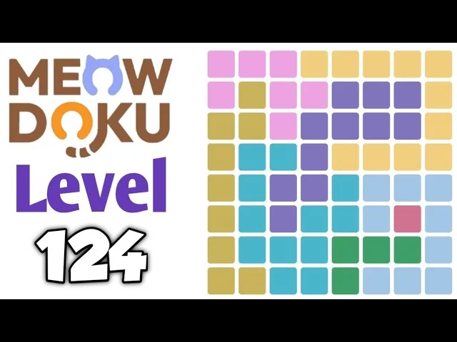 Meowdoku Level 124 board layout