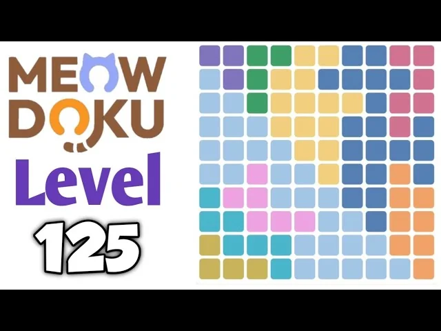 Meowdoku Level 125 board layout