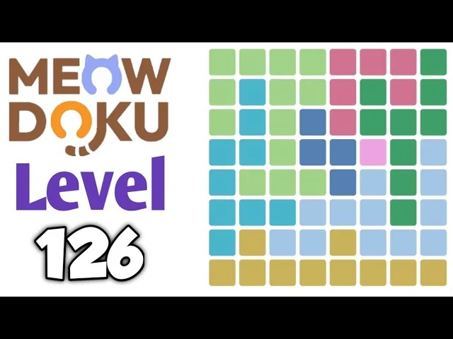 Meowdoku Level 126 board layout