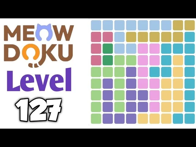 Meowdoku Level 127 board layout