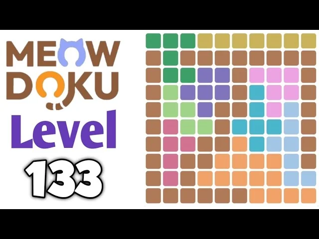 Meowdoku Level 133 board layout