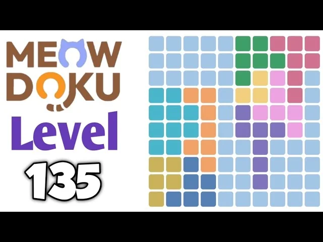 Meowdoku Level 135 board layout