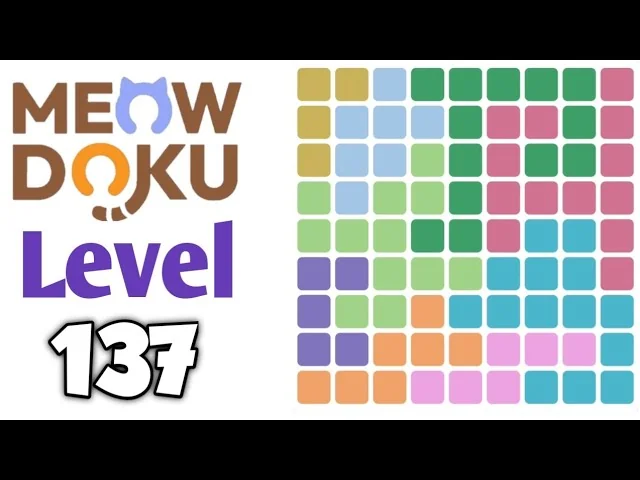 Meowdoku Level 137 board layout