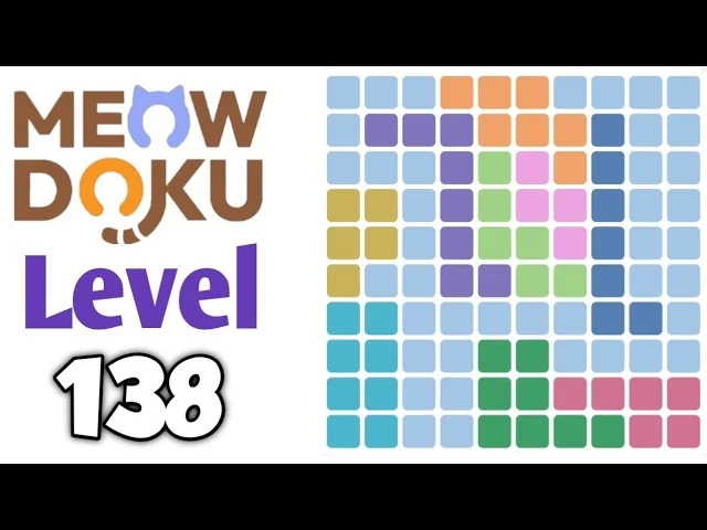 Meowdoku Level 138 board layout