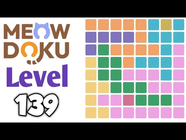 Meowdoku Level 139 board layout