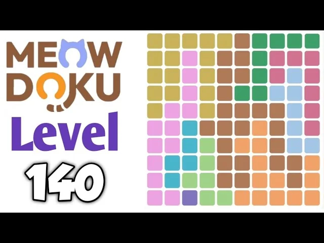Meowdoku Level 140 board layout