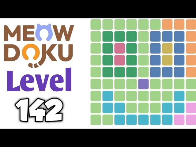Meowdoku Level 142 board layout