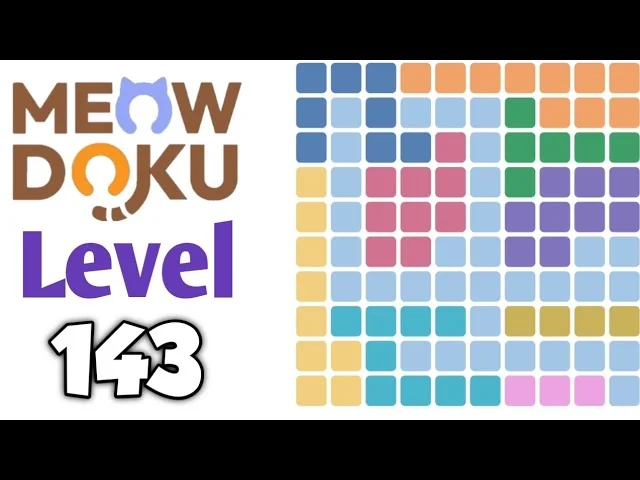 Meowdoku Level 143 board layout
