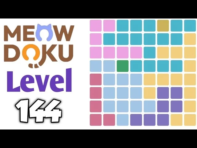 Meowdoku Level 144 board layout