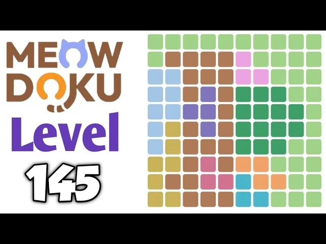 Meowdoku Level 145 board layout