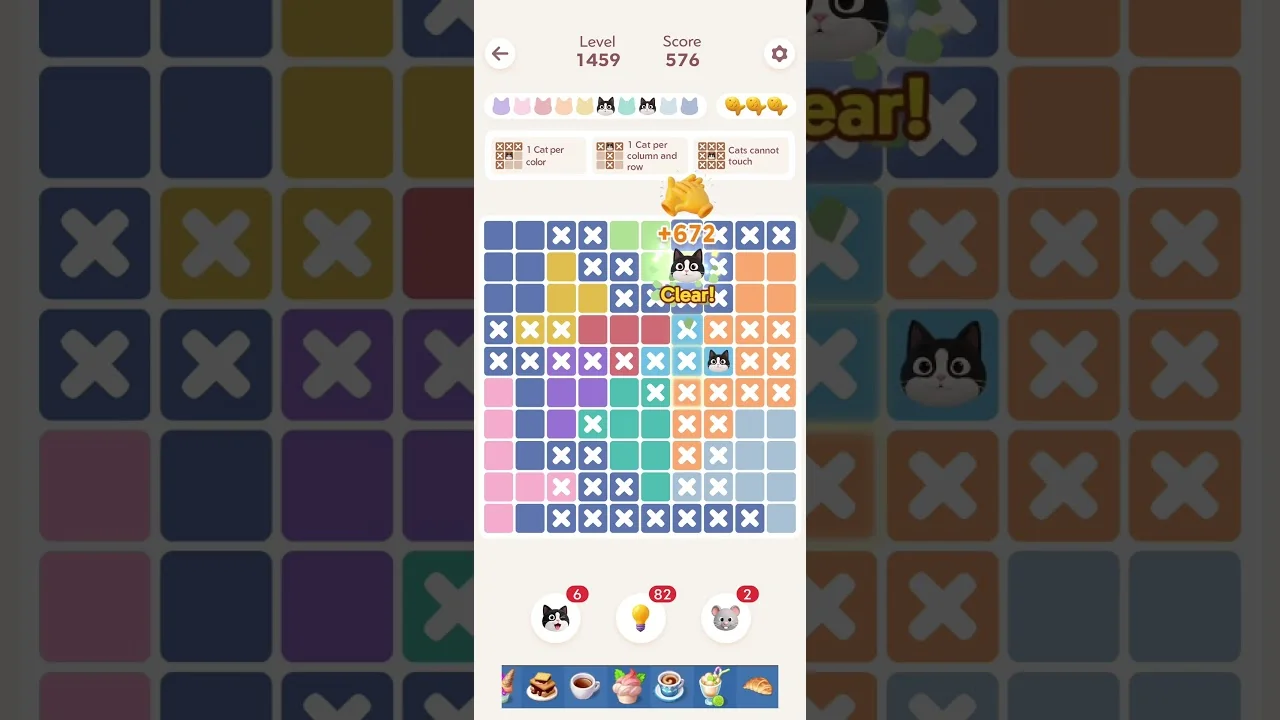 Meowdoku Level 1459 board