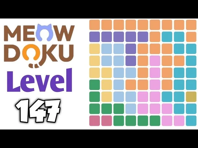 Meowdoku Level 147 board layout