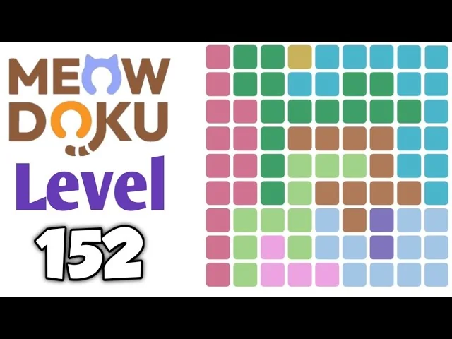 Meowdoku Level 152 board layout