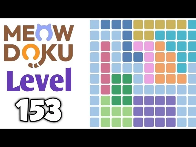 Meowdoku Level 153 board layout