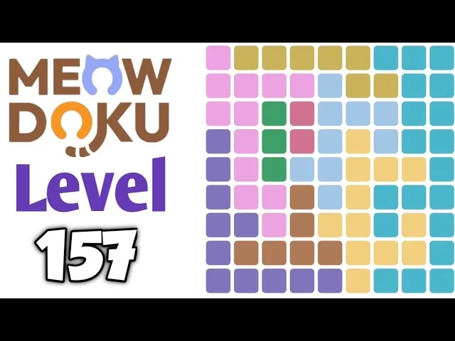 Meowdoku Level 157 board layout