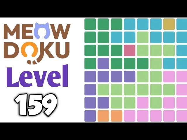 Meowdoku Level 159 board layout