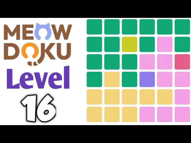 Meowdoku Level 16 board layout