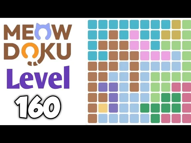 Meowdoku Level 160 board layout