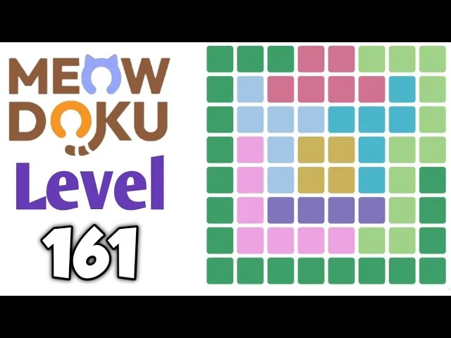 Meowdoku Level 161 board layout