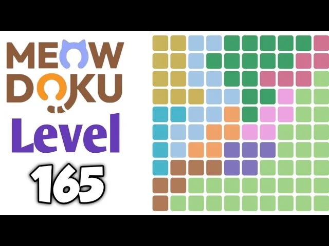 Meowdoku Level 165 board layout