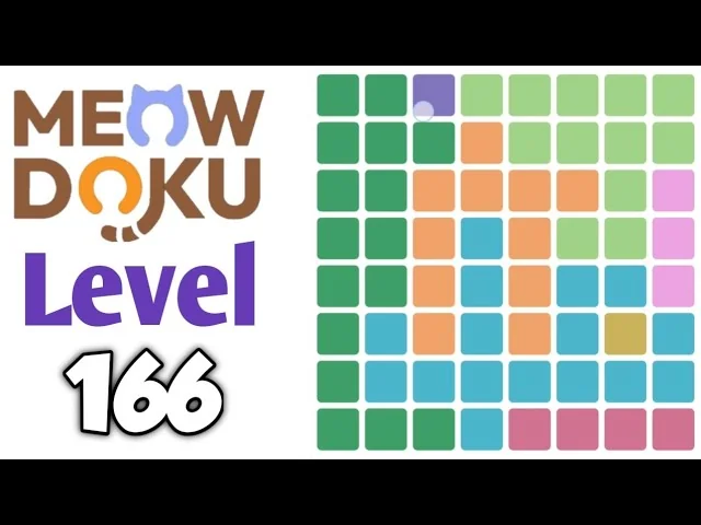 Meowdoku Level 166 board layout