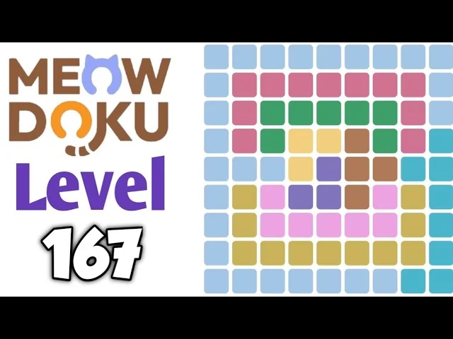 Meowdoku Level 167 board layout
