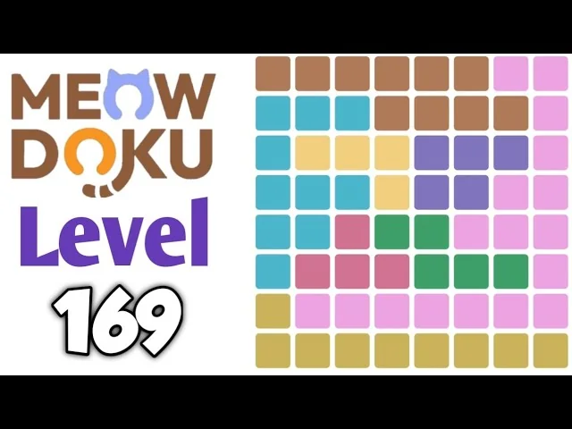 Meowdoku Level 169 board layout