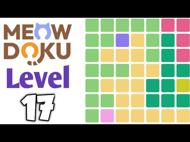 Meowdoku Level 17 board layout