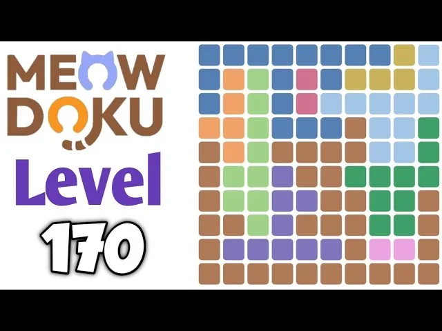 Meowdoku Level 170 board layout