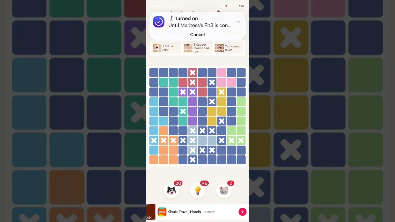 Meowdoku Level 1710 board layout
