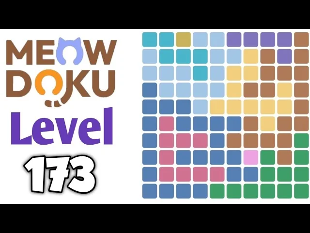 Meowdoku Level 173 board layout
