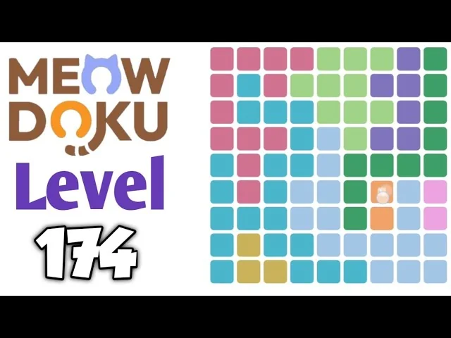 Meowdoku Level 174 board layout