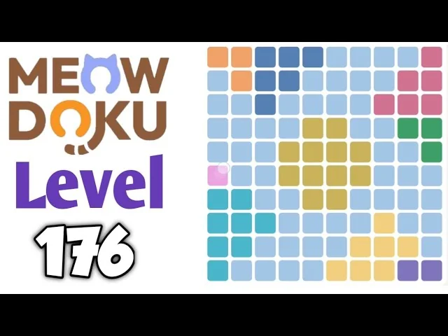 Meowdoku Level 176 board layout