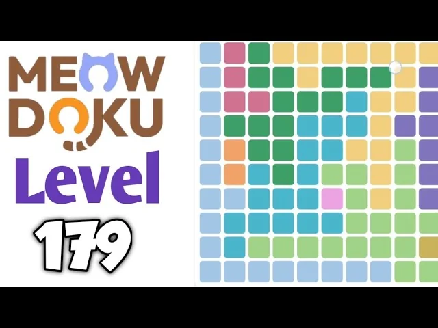 Meowdoku Level 179 board layout