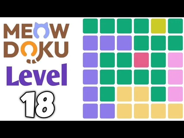 Meowdoku Level 18 board layout