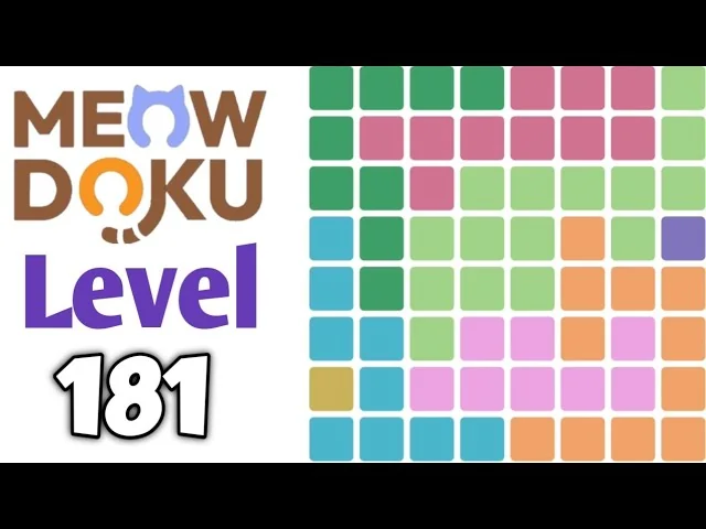 Meowdoku Level 181 board layout