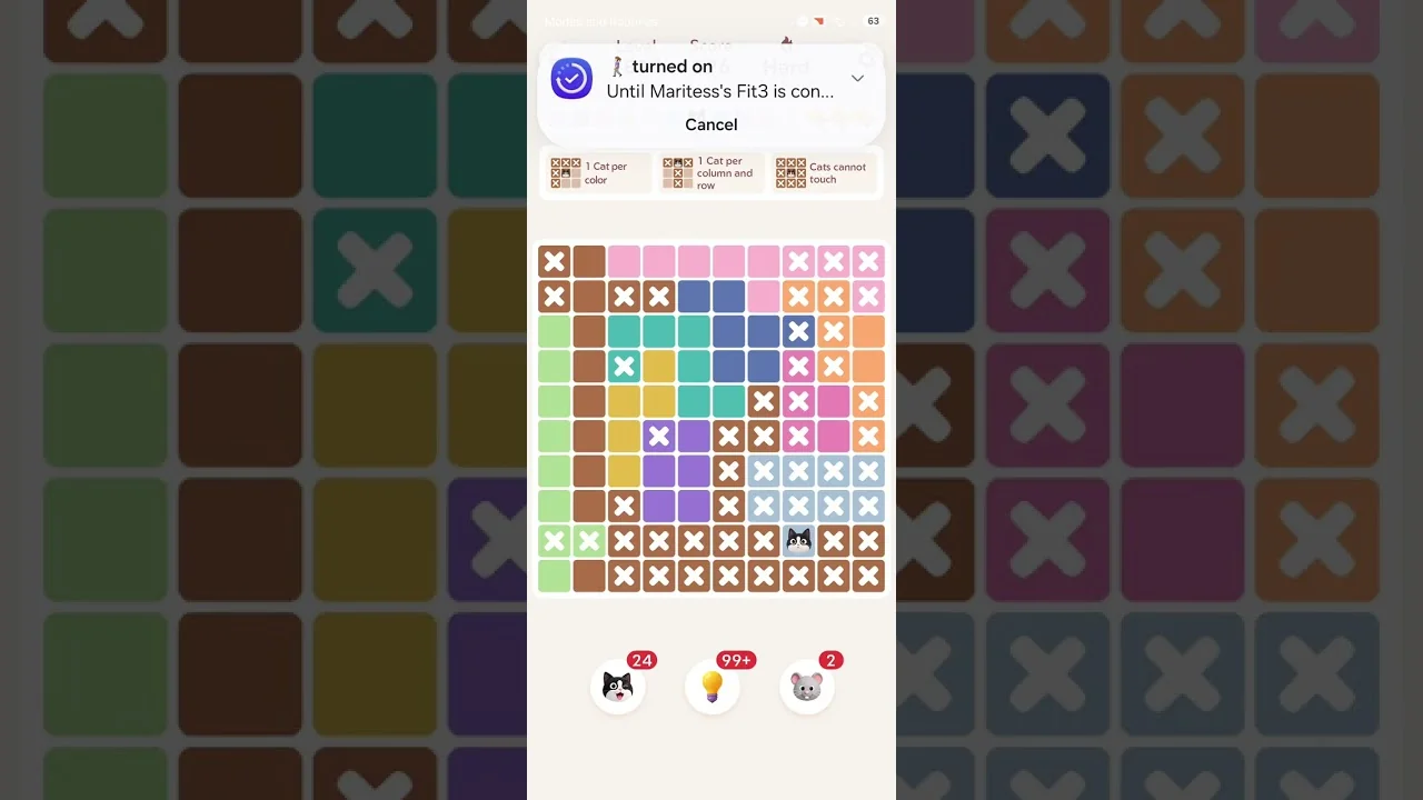 Meowdoku Level 1810 board layout