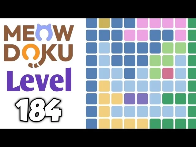 Meowdoku Level 184 board layout