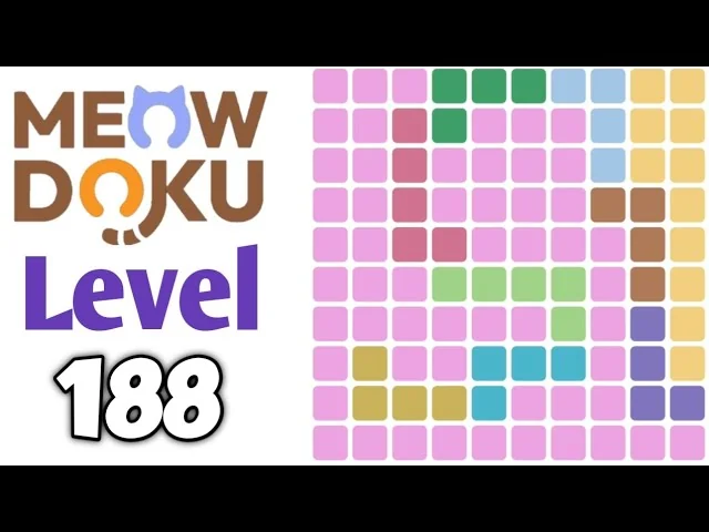 Meowdoku Level 188 board layout