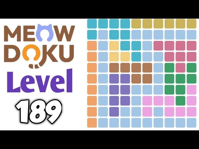 Meowdoku Level 189 board layout