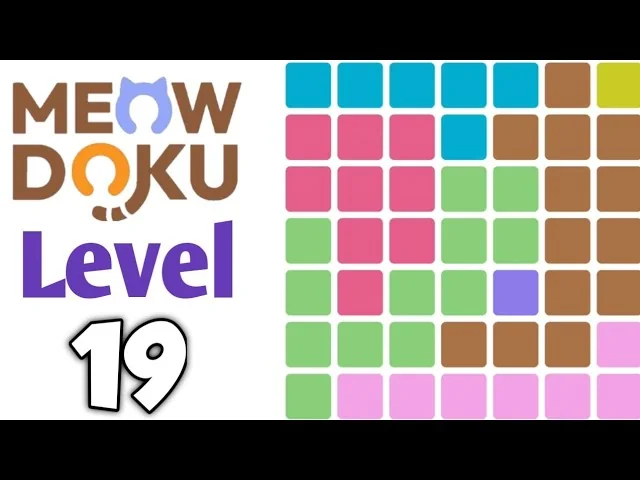 Meowdoku Level 19 board layout