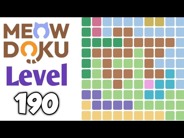 Meowdoku Level 190 board layout