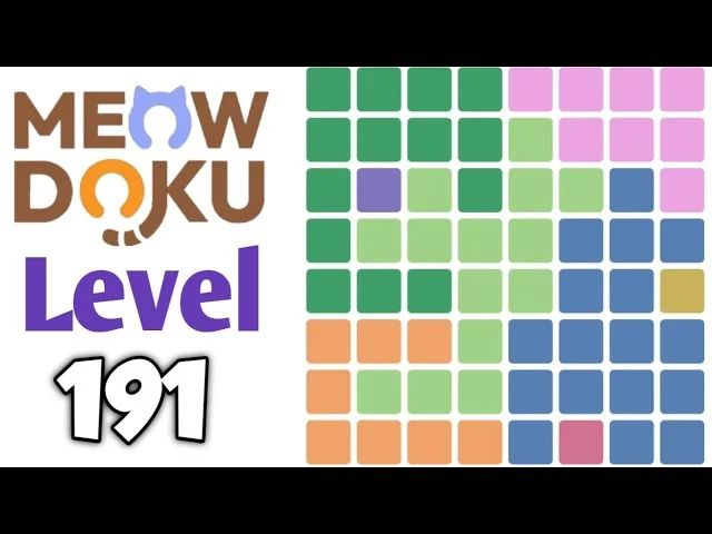 Meowdoku Level 191 board layout