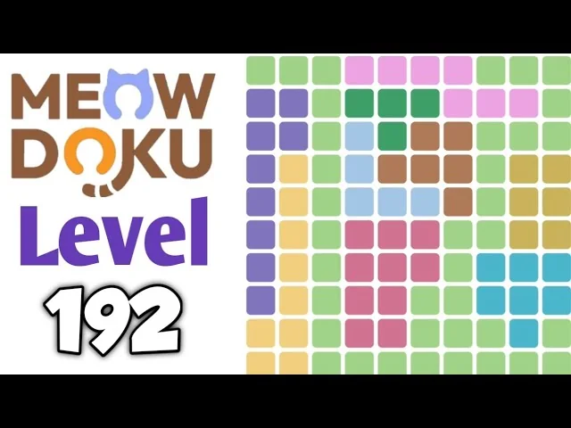 Meowdoku Level 192 board layout