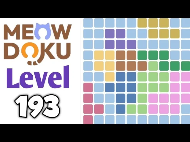 Meowdoku Level 193 board layout