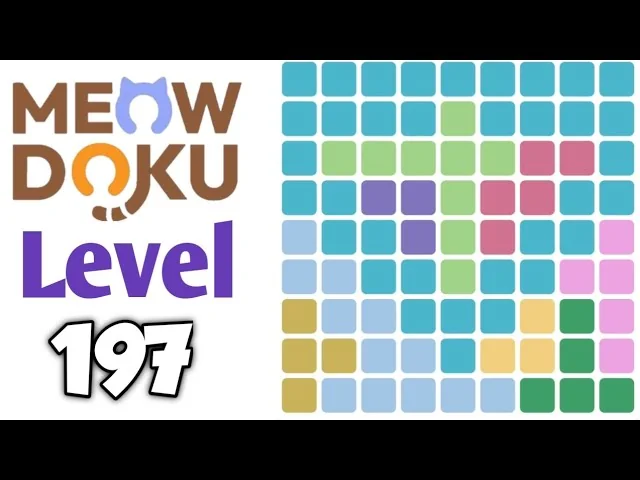 Meowdoku Level 197 board layout